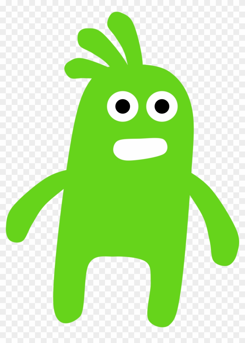 A Worried Green Monster - Green Monster Clipart #40738
