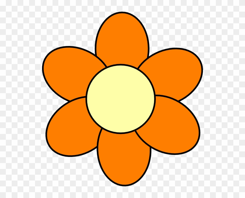 Orange Flower Clip Art - Flowers Clip Art Orange #40827