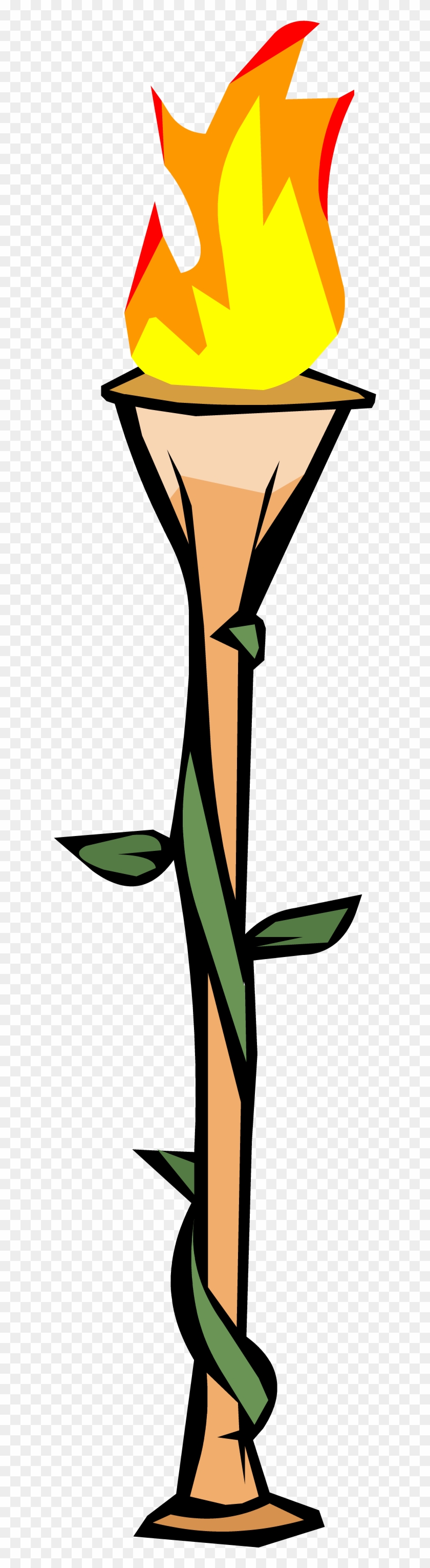 Bamboo Torch - Bamboo Torch Clip Art #40862