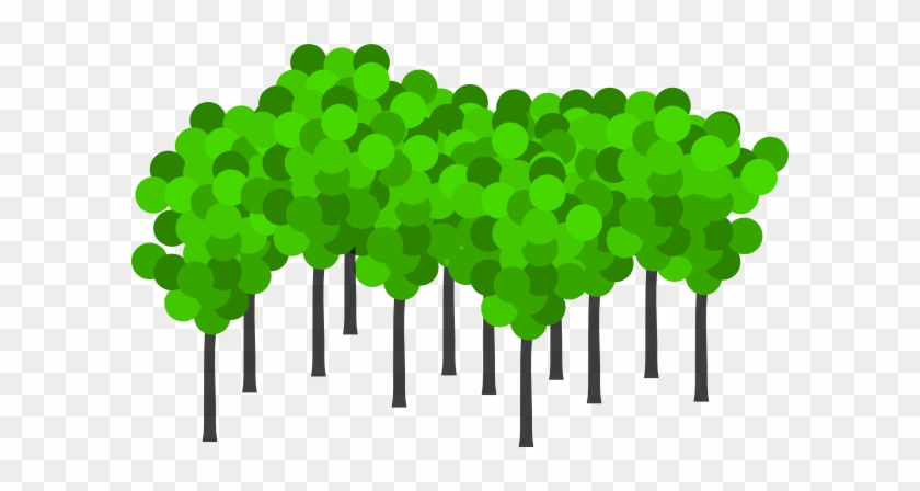 12 Trees Clip Art - Group Of Trees Clipart #40873