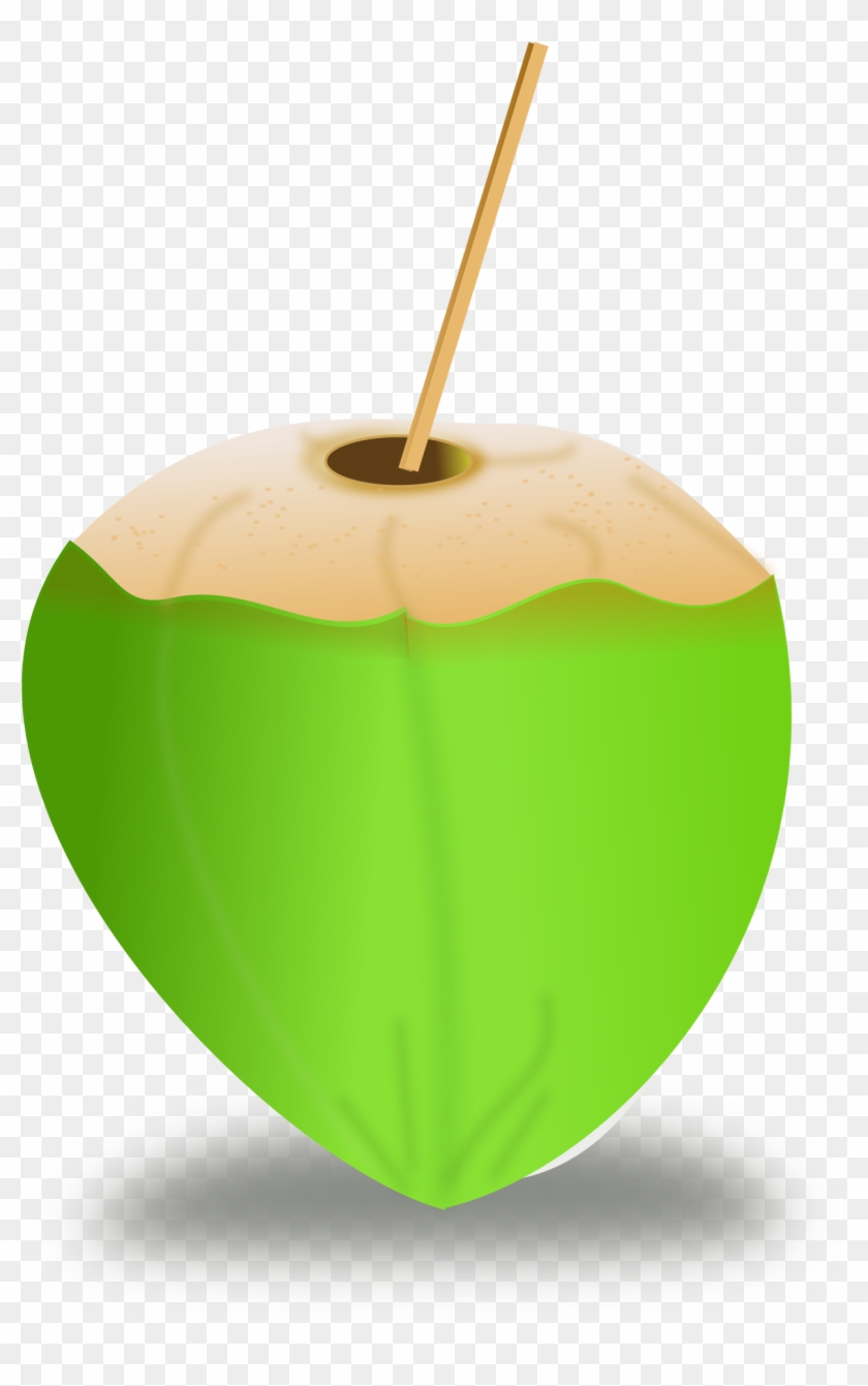 Coconut Clipart Icon - Green Coconut Clipart #40963