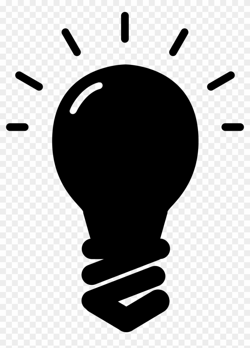 Image Of Clip Art Bulb 6 Light Bulb Icon Clipart Free - Light Bulb Silhouette Png #40954