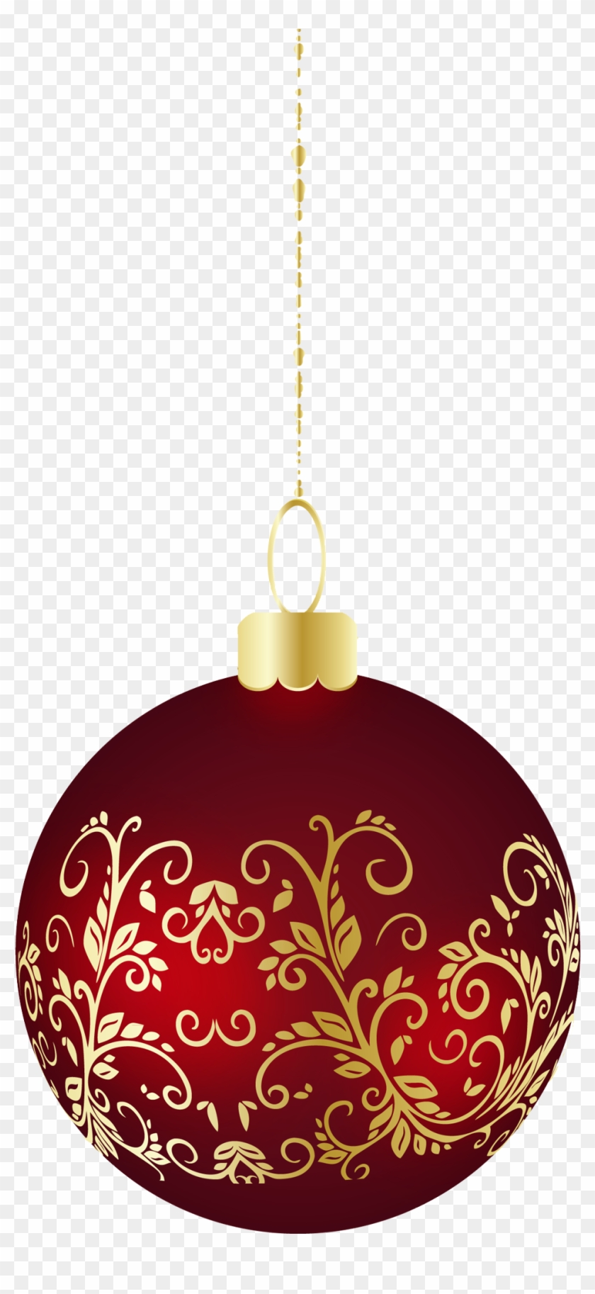 Large Transparent Christmas Ball Ornament Png Clipart - Christmar Ornament Png #41004