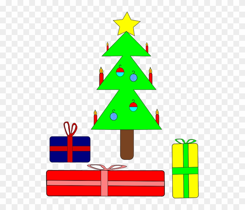 Presents Tree, Recreation, Christmas, Holiday, Presents - Christmas Tree Clip Art #41084