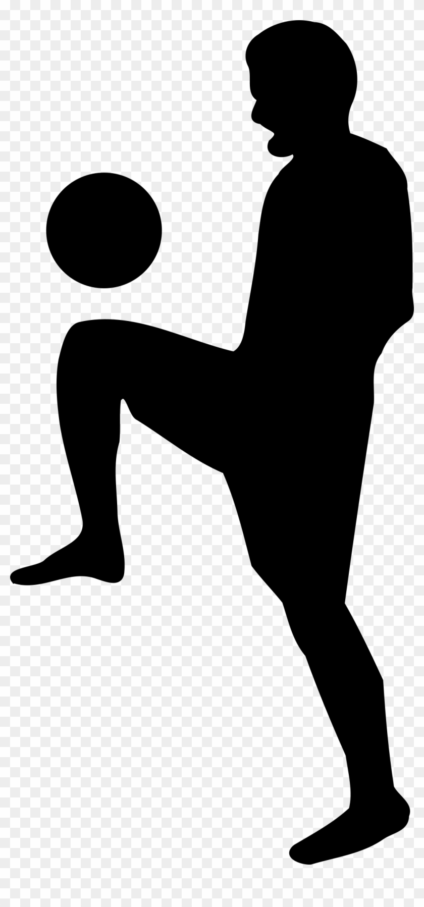 Public Domain Clip Art Image Freestyle Soccer Silhouette - Soccer Silhouette Gif #41152