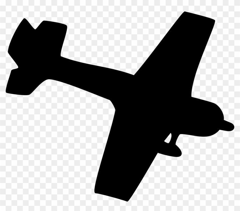 Public Domain Clip Art Image An Airplane Silhouette - Plane Clip Art #41165