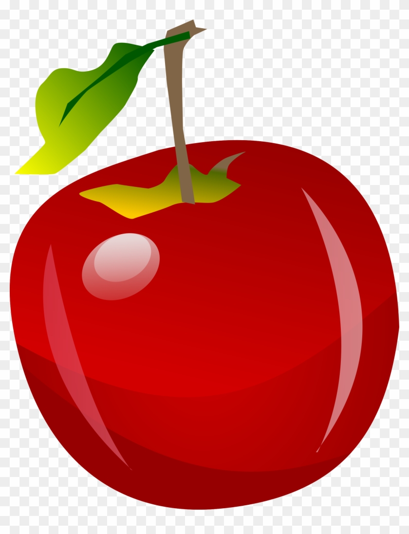 Red Apple Clipart Png - Shiny Apple Clip Art #41172