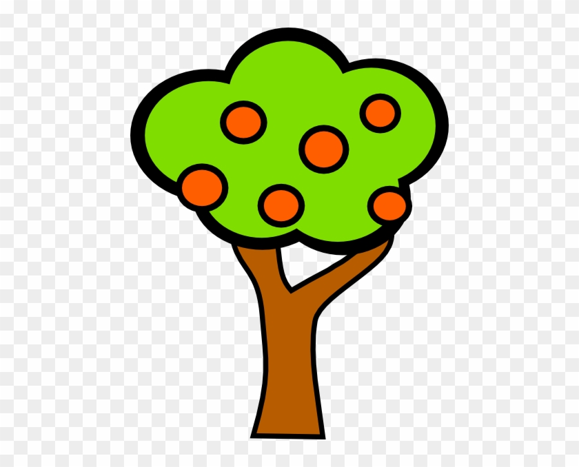 Apple Tree Clip Art At Clker - Apples On A Tree Cartoon #41176