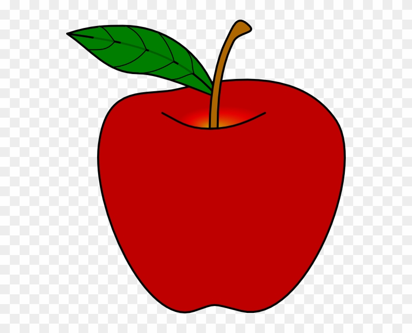 Dark Red Apple Clipart - Apple Clip Art #41242