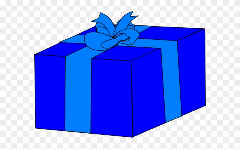 Blue Gift Box Clipart #41350