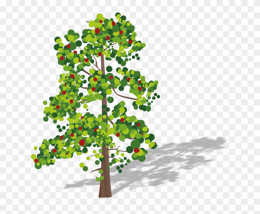 Fruits, Green, Red, Leaves, Apple Tree - Carbon Dioxide Oxygen Cycle #41366