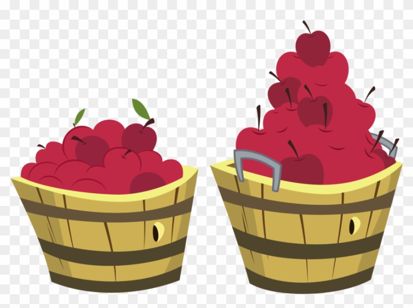 Apple Buckets By Zutheskunk - Bucket Of Apples Transparent Background #41404