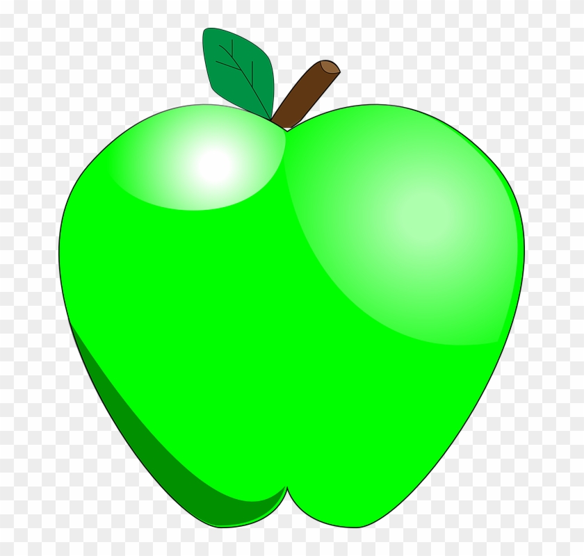 Green Apple, Food, Apple, Fruit, Healthy - Green Apple Clipart #41529