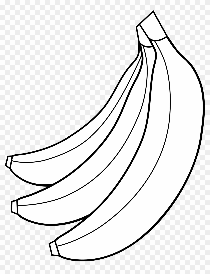 Banana Clipart Black And White - Banana Clipart Black And White #41557