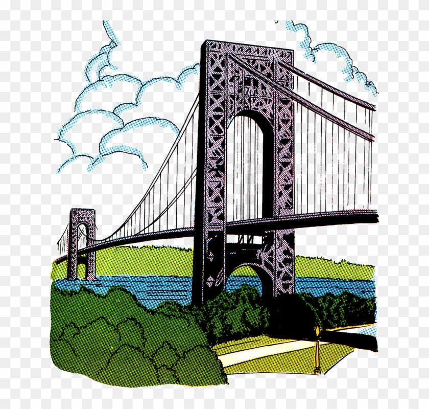 Bridge Vintage Clip Art Color Transparent - Gezeichnete Geschäftskarte Der Klippkunst-brücke Visitenkarte #41583 Bridge Vintage Clip Art Color Transparent - Gezeichnete Geschäftskarte Der Klippkunst-brücke Visitenkarte #41583