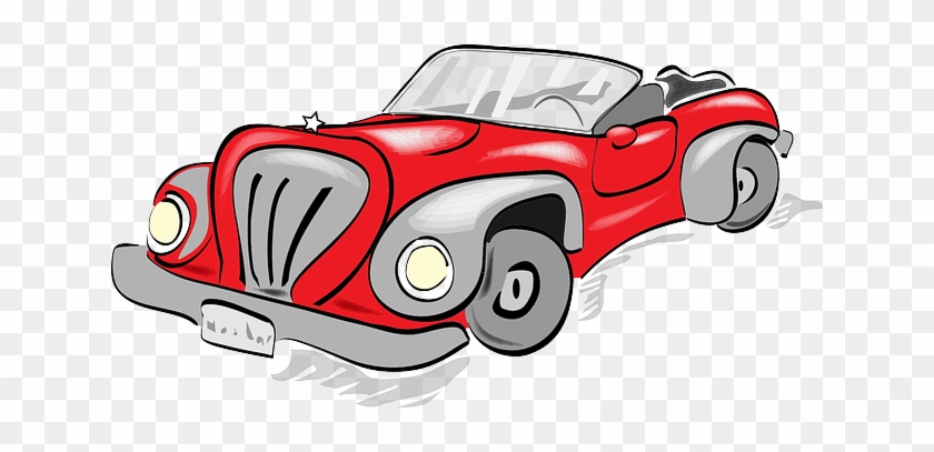 Free To Use Public Domain Vintage Car Clip Art - Cartoon Old Fashioned Car #41585