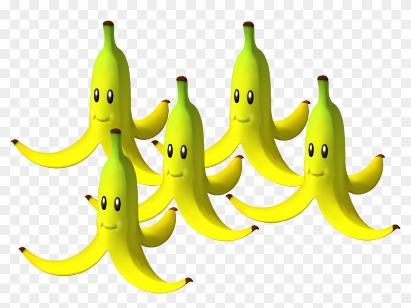 Banana Plant Clipart - Mario Kart Bananas Png #41622