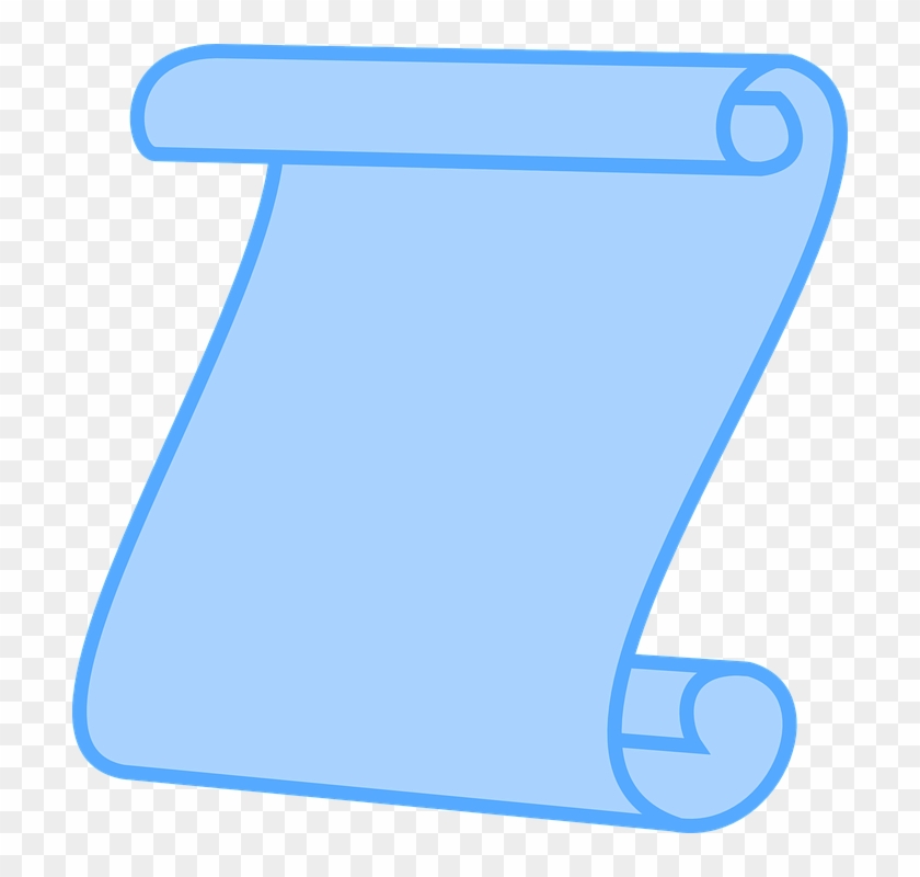 Clip Art Scroll - Blue Scroll Png #41697