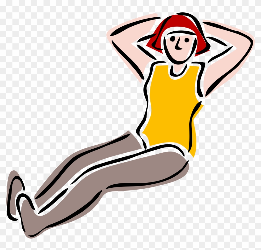 Sports Day Images Clipart - Sit Up Clipart #41750