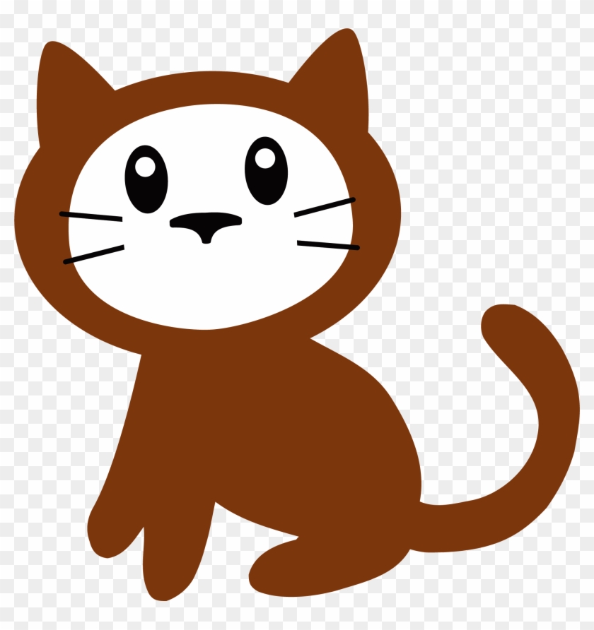 Whiskers Cat Dog Clip Art - Gato Cafe Animado #41806