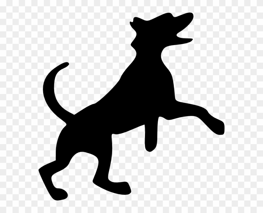 Free Vector Jumping Dog Clip Art - Dog Silhouette Clip Art #41809