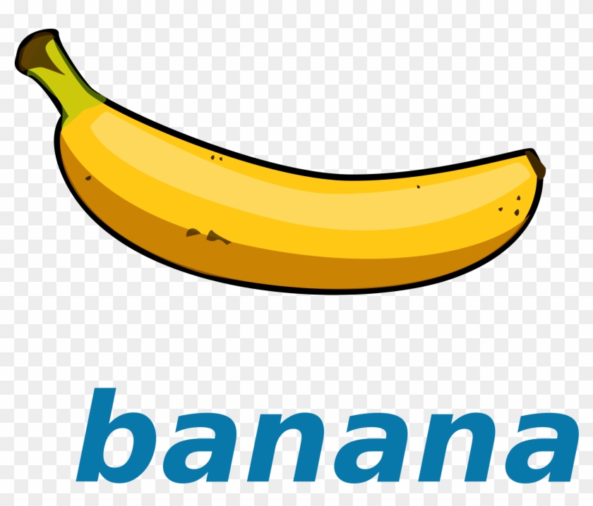 Banana Clipart - File - Wikivoc - - Flashcard Banana #41814