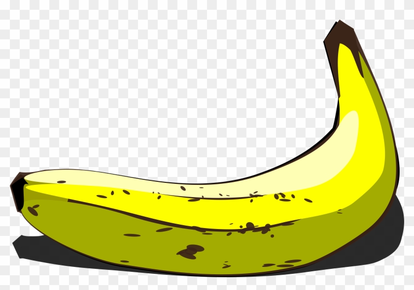 Clipart - Banana - Banana Peeled Clipart #41921