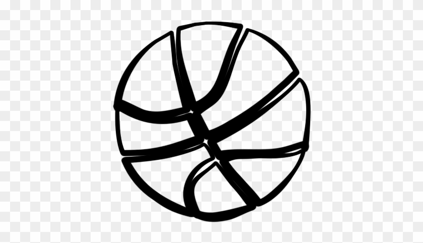 Black Basketball Clipart And White Clip Art - Basketball Clipart Black And White #41982