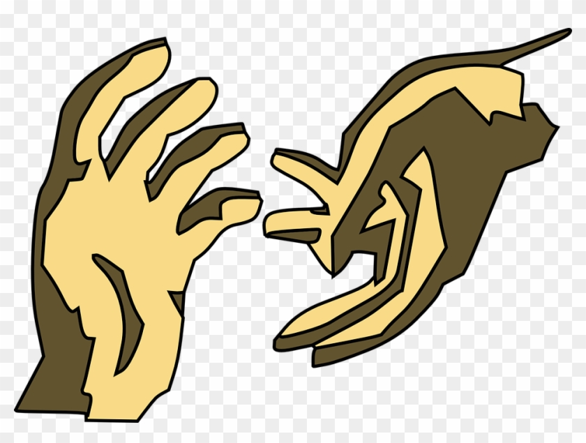 Hands Gesture People Help Save Aid Relief - Helping Hands Clip Art #42059