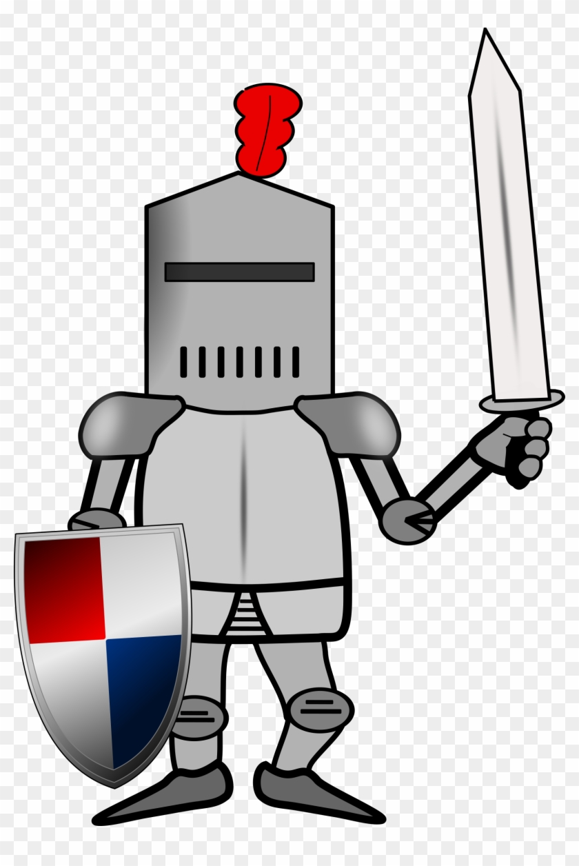 Castle Guard Clipart - Cartoon Knight In Armour #42124