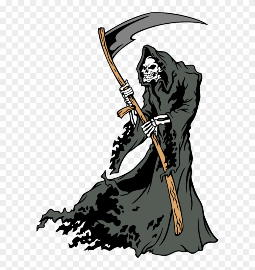 Download Eps Vector Art Sample - Grim Reaper Clip Art #42171