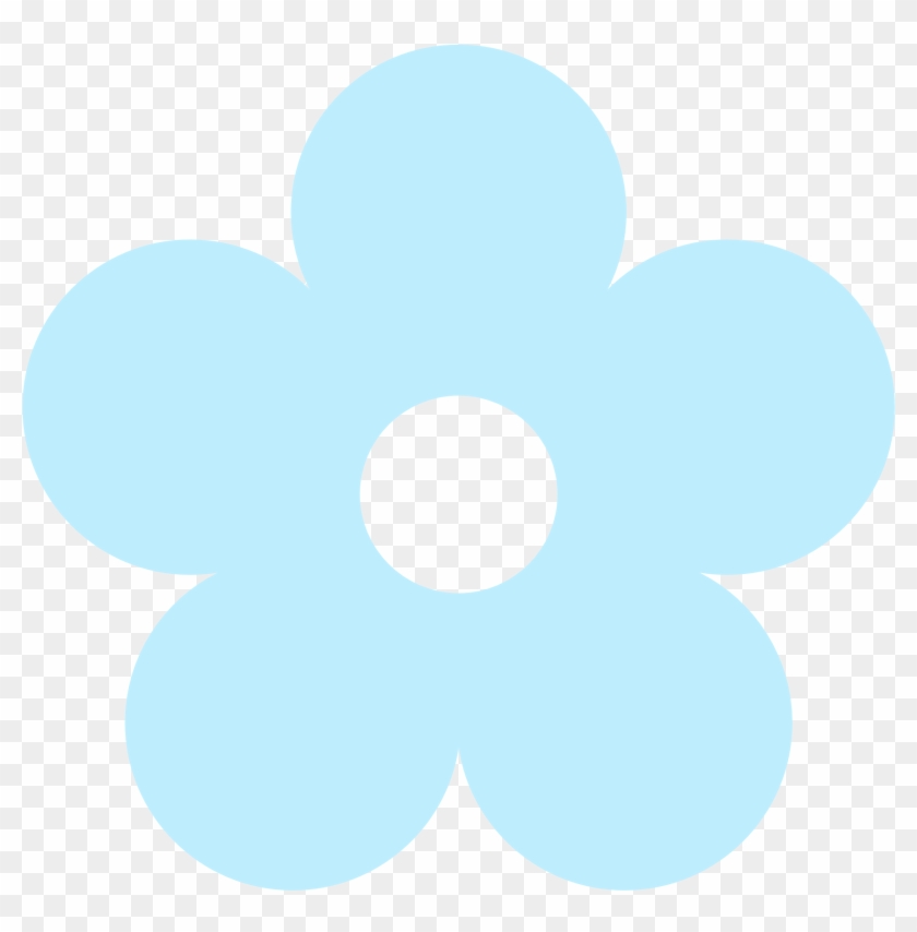 Small Blue Flowers Clipart - Light Blue Flower Clipart #42209