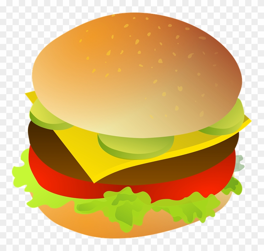 Burger Clipart Transparent Background Pencil And In - Cheeseburger Png #42249