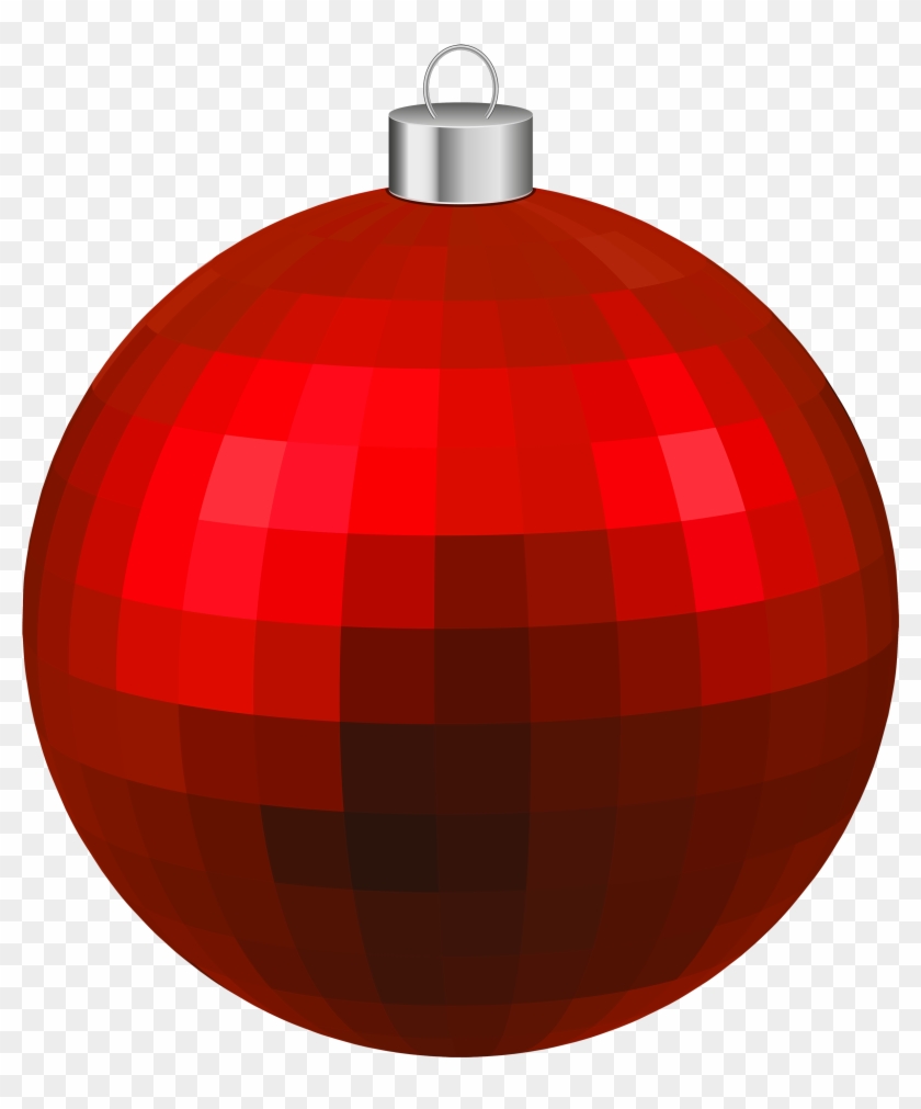 Red Modern Christmas Ball Png Clipart - Red Christmas Ball Transparent #42266