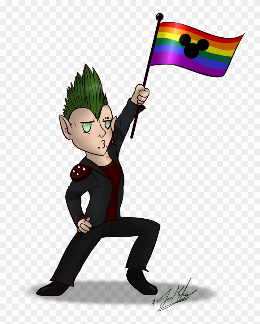 Scottishredwolf Sexuality Flag Chibi - Cartoon #42269