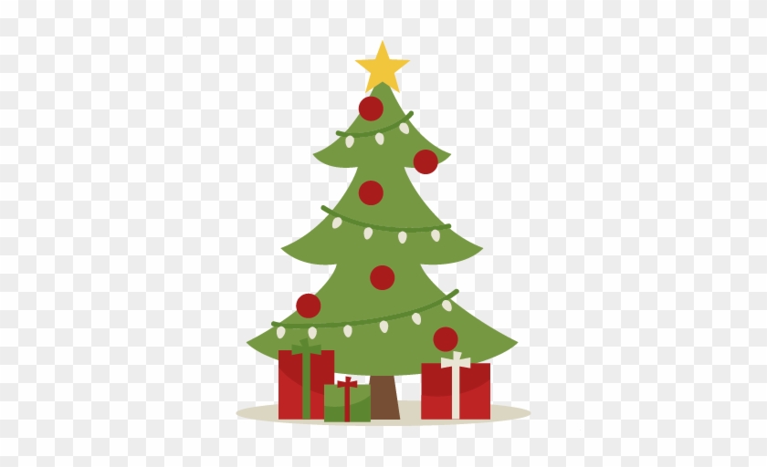 Christmas Tree Clipart Cute - Cute Christmas Tree With Presents #42279