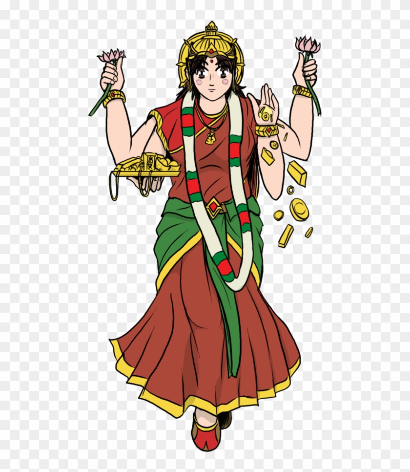 Lakshmi Devi By Vachalenxeon - Deviantart - Full Size PNG Clipart ...