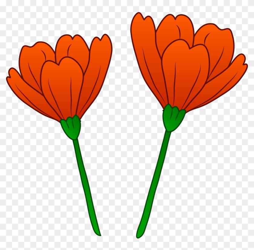 Images For Red Flowers Clip Art - California Poppy Clip Art #42941