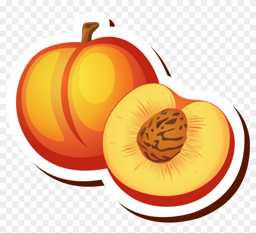 Peach Cartoon Drawing Clip Art - Peach Cartoon #42932