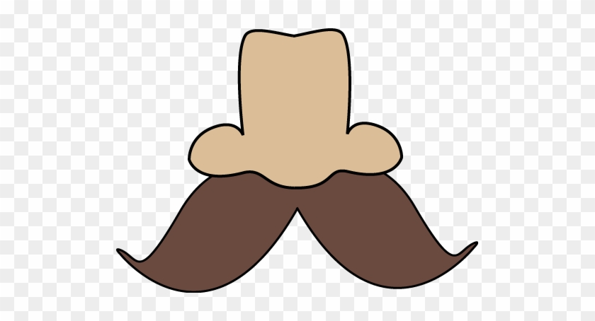 Nose And Mustache Clip Art - Nose With Mustache Clipart #42998