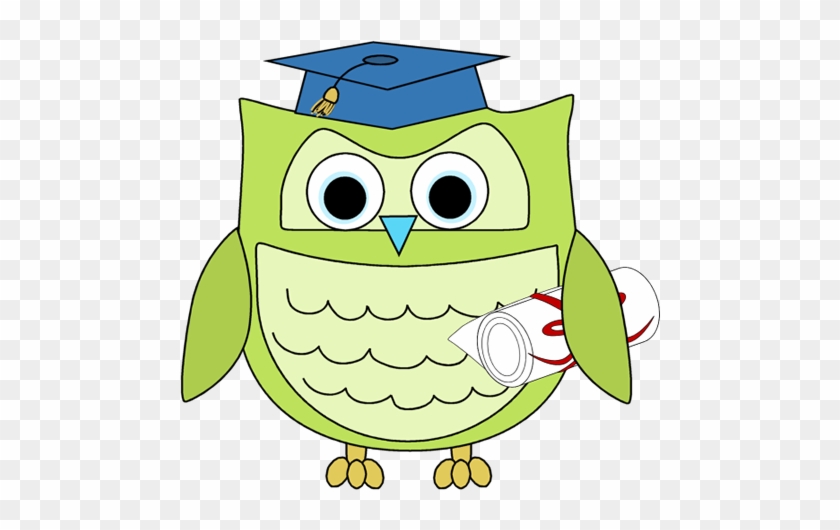 Graduation Owl With Diploma Clip Art - Preschool Graduation Clip Art #43075