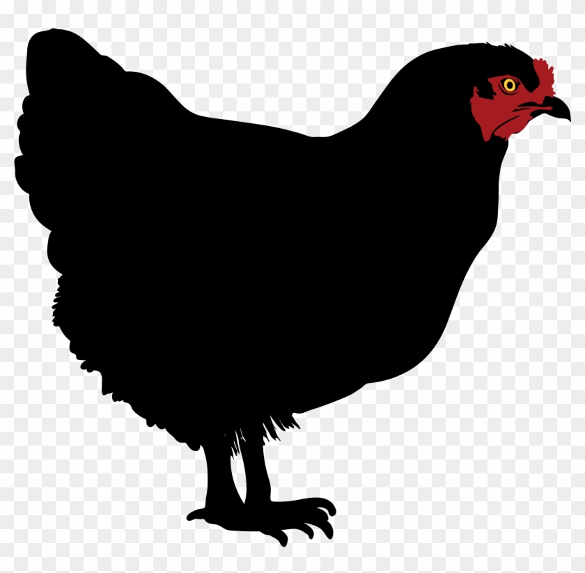 Filechicken Silhouette - Chicken Silhouette Clip Art #43084