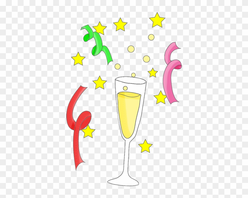 Champagne And Stars - New Years Eve Clip Art #43094