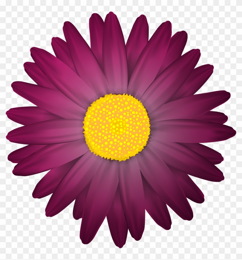 Dark Flower Transparent Png Clip Art Image - Clipart Flower Transparent #43141