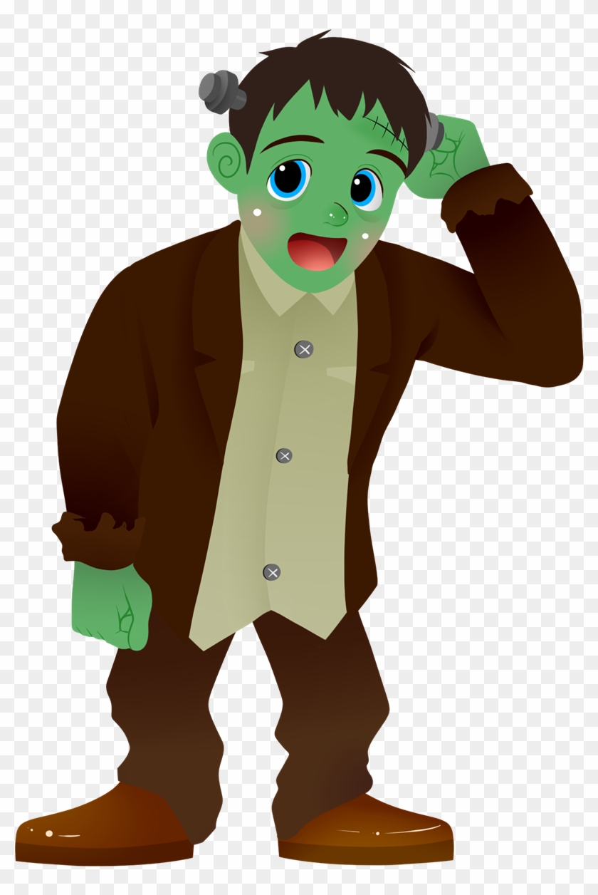 Cute Frankenstein Clipart Clipart - Frankenstein Cute Cartoon #43177