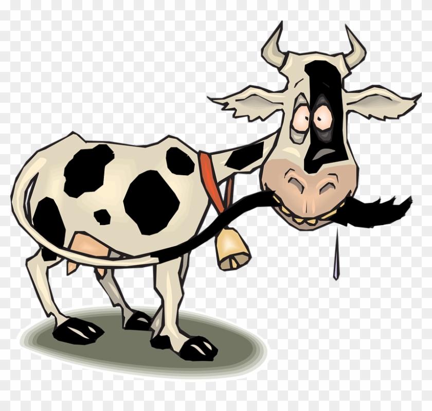 Farm Animals Clipart Funny Cow - Animated Cow #43305