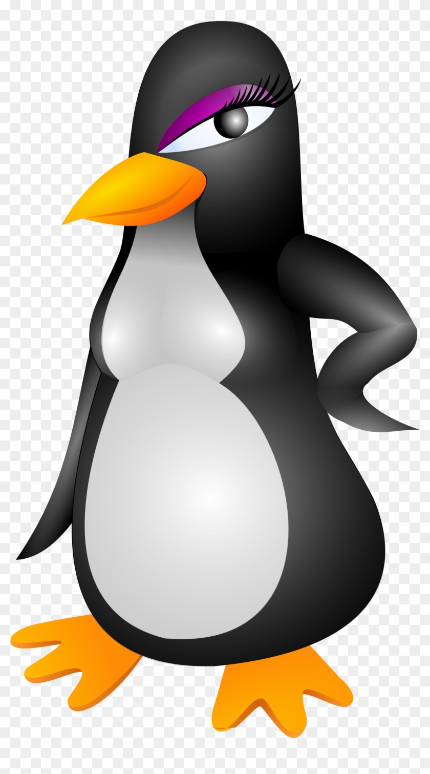 Rau Nea Penguin Linux 1979px 681 - Black And White Penguin Beach Towel #43384