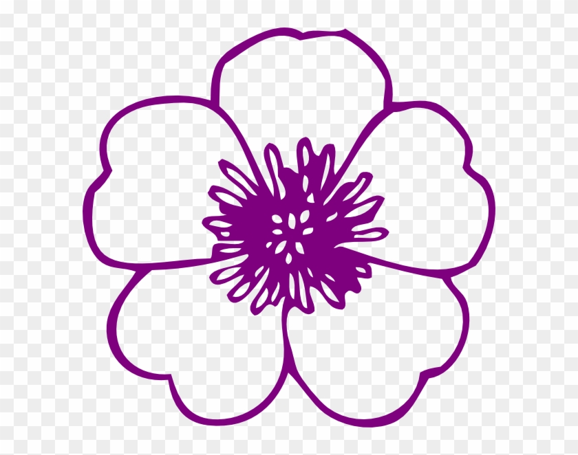 Violet Flower Clip Art - Flower Clip Art Free #43577