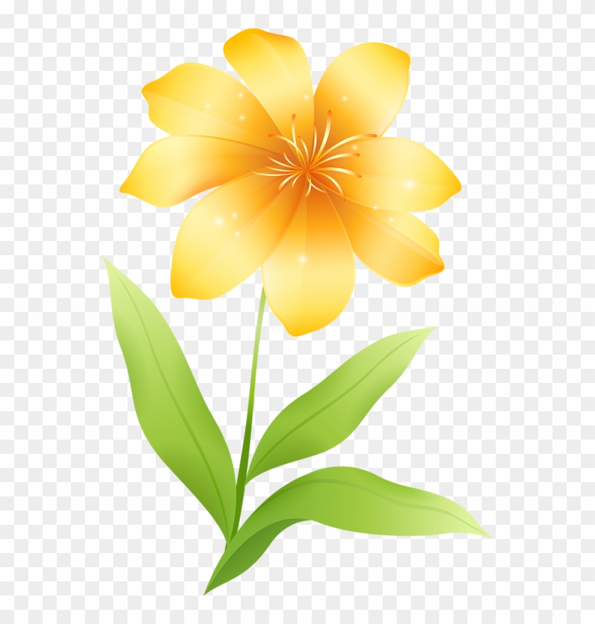 Yellow Flower Clipart - Png Flower Clip Art #43582