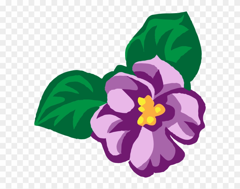 Violet Flower Clip Art - African Violet Delta Sigma Theta #43627